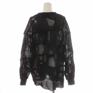 Ameri VINTAGE 23SS MEDI TUCK DAMAGE KNIT TOP ニット セーター プルオーバー シアー シースルー 長袖 F
