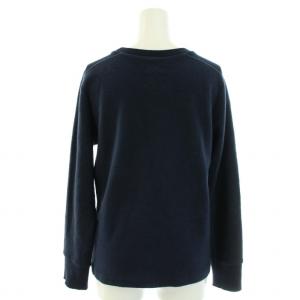 MADISONBLUE 20AW カットソー ロンT クルーネック 長袖 ワッフル カシミヤ混 01 S 紺 ネイビー
