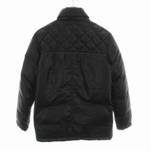 LANVIN en Bleu ダウンジャケット ジップアップ アウター 48 M 黒 ブラック