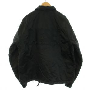 DIESEL コーチジャケット 中綿ジャケット ブルゾン アウター ロゴ刺繍 M 黒 ブラック