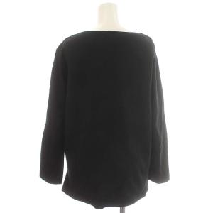 A.P.C. カットソー 長袖 ロゴ 刺繍 M 黒 ブラック