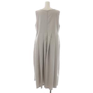 CLANE プリーツロングオールインワン PLEATS LONG ALL IN ONE サロペット ワイドパンツ ノースリーブ Vネック