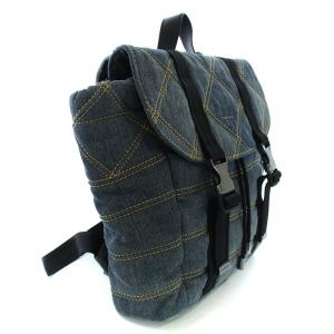 DIESEL リュックサック デイパック デニム ステッチ 紺 ネイビー