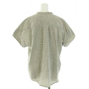 MHL. 21SS ナチュラルウォッシュドコットンリネン NATURAL WASHED COTTON LINEN シャツ ブラウス バンドカラー