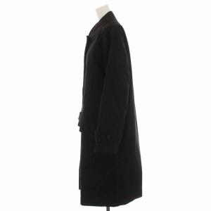 MHL. 595-1210502 21AW ステンカラーコート ロング ダウンライナー付き アウター 2 ブラック