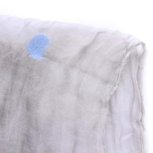 Faliero Sarti ストール ショール 大判 ドット シルク混 シアー イタリア製 グレー