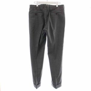 INCOTEX スラックスパンツ テーパードパンツ ロング ウール ロールアップ 48 M グレー 1JT035