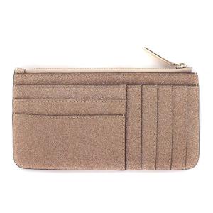 kate spade new york 財布 グリッター フラグメントケース カードケース ベージュ