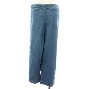 KAPITAL デニムパンツ ジーンズ ラップ ワイド ベルトリボン S 青 ブルー