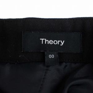 Theory 22AW BISTRETCH DOUBLE 3 PADRA GZ テーパードパンツ ジップフライ 00 XS 黒 ブラック