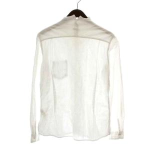 KAPITAL シャツ カジュアルシャツ 長袖 スタンドカラー ガーゼ S 白 ホワイト