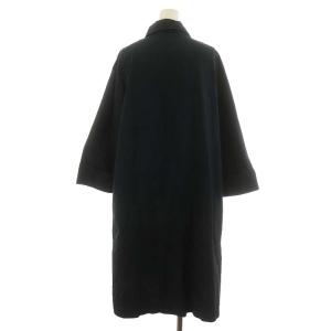 KAPITAL ステンカラーコート ロング丈 コットン XS 紺 ネイビー