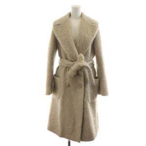 コート ロング丈 モヘヤ アウター 8 M ベージュ