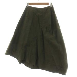 COMME des GARCONS AD2009 フレアスカート ミモレ ロング コットン XS カーキ