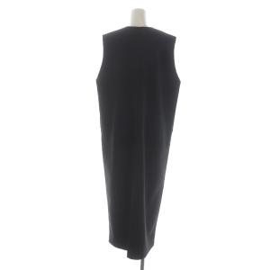 JOURNAL STANDARD 23AW WOOLLET ワンピース ミモレ ロング 深Vネック スリット F 黒 ブラック 23070400319030