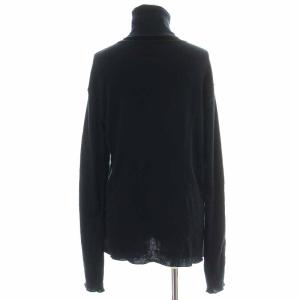 Deuxieme Classe 22AW rib タートル ニット カットソー ウール リブ 長袖 F 黒 ブラック 22070500707030