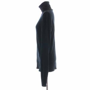 Deuxieme Classe 22AW rib タートル ニット カットソー ウール リブ 長袖 F 黒 ブラック 22070500707030