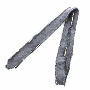 DIOR HOMME ネクタイ ウール シルク混 ダメージ加工 紺 ネイビー