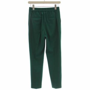 ANAYI テーパードパンツ スラックス ジップフライ 無地 36 S 緑 グリーン