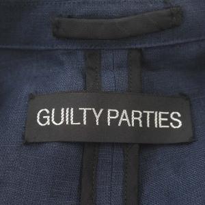 WACKO MARIA SPENCE BRYSON GUILTY PARTIES 麻 リネン ステンカラーコート S ネイビー 紺