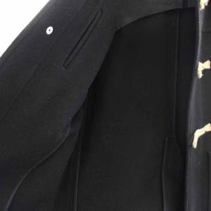 AMI Alexandre Mattiussi ダッフルコート ロング ウール フード 48 ブラック