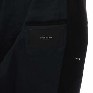 GIVENCHY シングル テーラードジャケット ブレザー ベロア 2B サイドベンツ 48 M 茶 ブラウン
