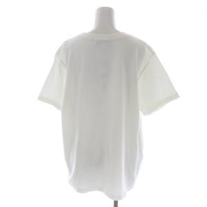 AMERICANA サロン SALON アダムエロペ取扱 オリジナルロゴプリントTシャツ カットソー クルーネック プルオーバー 半袖 F 白