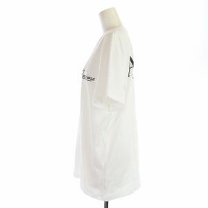 AMERICANA Tシャツ カットソー 半袖 クルーネック ロゴ プリント 白 ホワイト