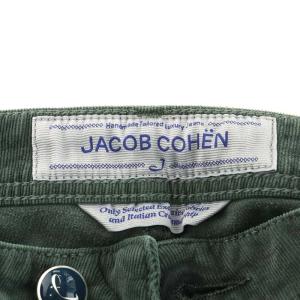 JACOB COHEN パンツ コーデュロイ ボタンフライ コットン 33 M 緑 グリーン