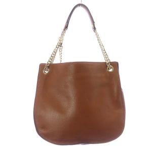 MICHAEL KORS ハンドバッグ ショルダーバッグ ゴールド金具 レザー 茶 ブラウン