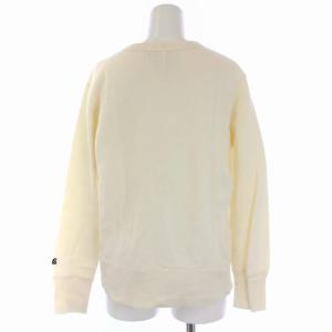 AMERICANA スウェット トレーナー プルオーバー 長袖 クルーネック ロゴ プリント F 白 ホワイト