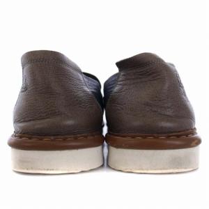 LANVIN en Bleu スリッポン シューズ パンチング加工 レザー 25cm 紺 ネイビー 86212