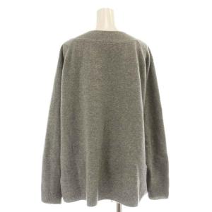Deuxieme Classe ミドルゲージボリュームニット セーター 長袖 Vネック ウール カシミヤ混 F グレー 15080500705030