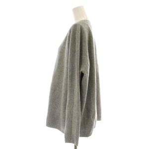 Deuxieme Classe ミドルゲージボリュームニット セーター 長袖 Vネック ウール カシミヤ混 F グレー 15080500705030