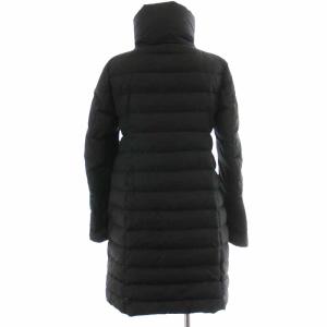 MONCLER 46328 JOHANNA ダウンコート ロング ハイネック ダブルボタン 00 ブラック