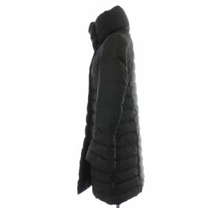 MONCLER 46328 JOHANNA ダウンコート ロング ハイネック ダブルボタン 00 ブラック
