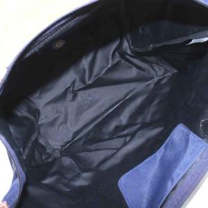 Longchamp ル プリアージュ LE PLIAGE トートバッグ ナイロン レザー M 紺 ネイビー 茶 ブラウン 1623089556