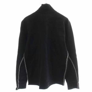 STONE ISLAND DENIM カットソー ハイネック スタンドカラー ハーフジップ 長袖 L 黒 ブラック