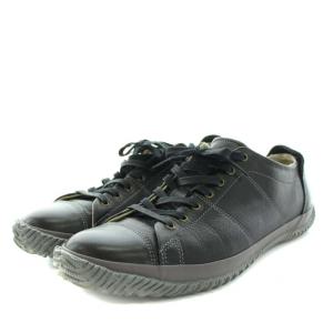 SPINGLE MOVE スニーカー シューズ オイルワックスレザー ローカット M 25.5cm 黒 ブラック spm272