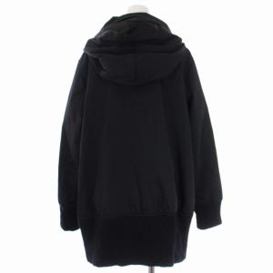 VIVIENNE TAM 中綿ジャケット フード ジップアップ 0 XS 黒 ブラック