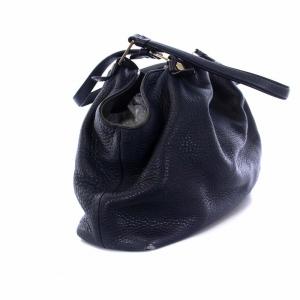 TOD'S トートバッグ ハンドバッグ レザー 紺 ネイビー