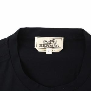 HERMES Tシャツ L ブラック
