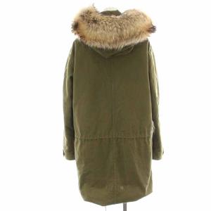 SAINT LAURENT PARIS 18年製 モッズコート ハイネック ラクーンファー ライナー付き S カーキ