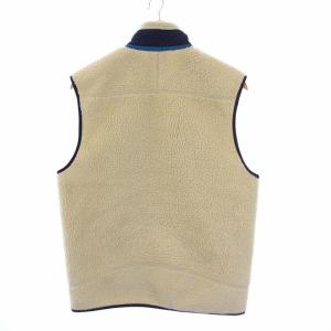 Patagonia 15AW CLASSIC RETRO-X VEST クラシックレトロX フリースベスト ボア ジップアップ M ベージュ ネイビー