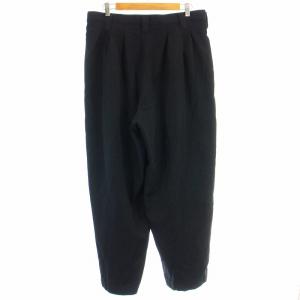 Yohji Yamamoto POUR HOMME 18SS 12本タックギャバ ワイドパンツ バルーン ウール 3 L 黒
