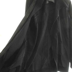 JULIUS 18SS ウィンドネックブルゾン WIND NECK MA-1 ジャケット スタンドカラー ジップアップ 3 L 黒 ブラック