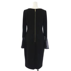 Calvin Klein Bell Sleeve Cocktail Party Sheath Dress ワンピース 長袖 袖切替 シアー ひざ丈 タイト
