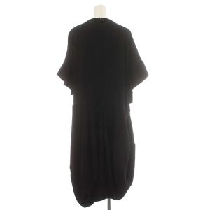 ENFOLD 20SS ワンピース バルーン ロング 半袖 変形 36 S 黒 ブラック