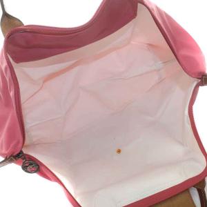 Longchamp ル プリアージュ ボストンバッグ トートバッグ ハンドバッグ ナイロン レザー XL ピンク 茶 ブラウン 1624089A27