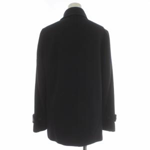 MACKINTOSH ステンカラーコート アウター ミドル丈 総裏地 無地 ウール100％ 36 S 黒 ブラック